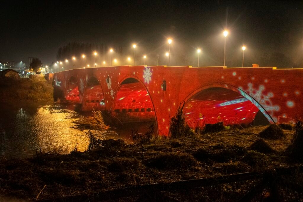 Video Mapping sul Ponte dei Cavalieri Templari a Moncalieri