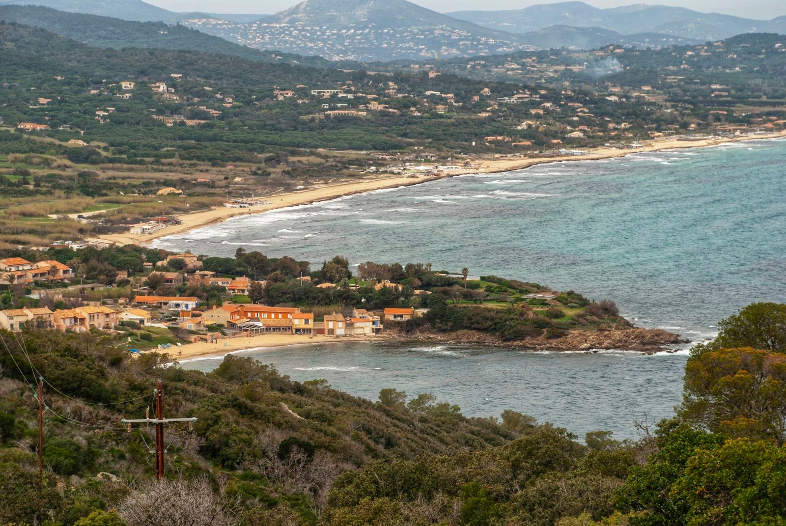 Spiaggia di Pampelonne a Ramatuelle, Costa Azzurra, vicino all'area sosta camper Bonne Terrasse