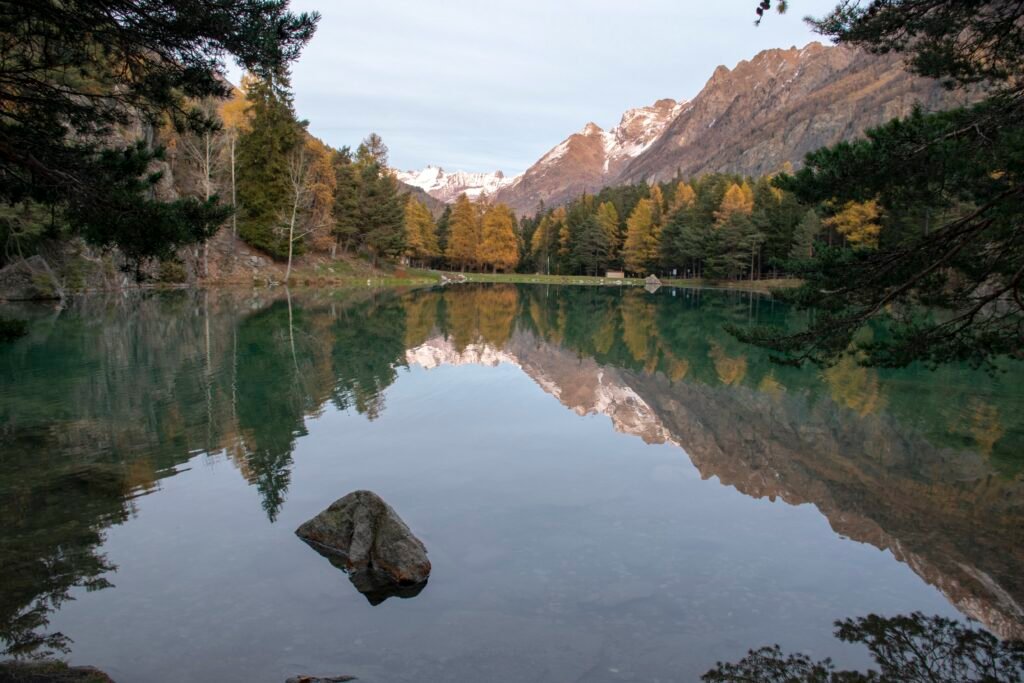 Autunno al Lago Lexert in Valle d'Aosta