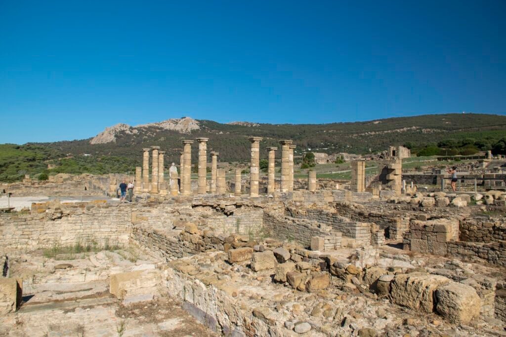 In camper a Baelo Claudia, sito archeologico in Andalusia