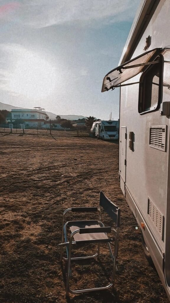 Sosta camper durante itinerario in Andalusia