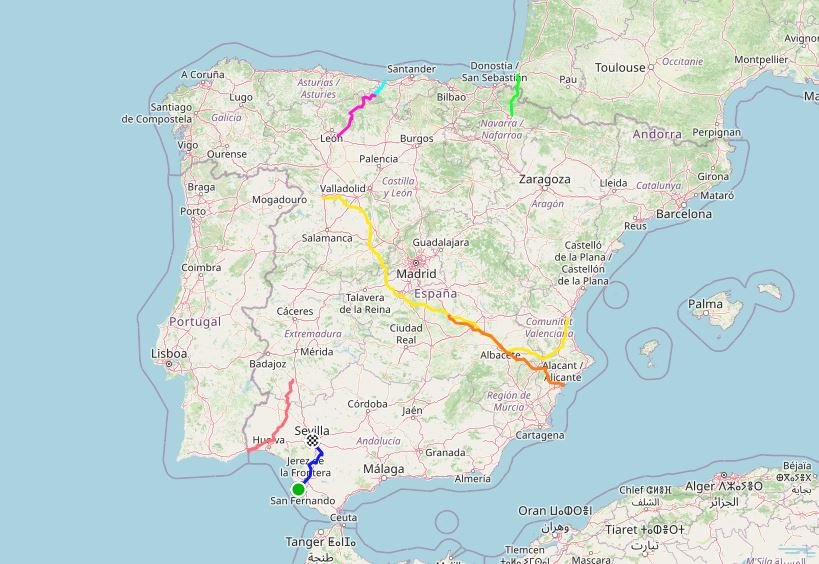 Cammini di Santiago secondari